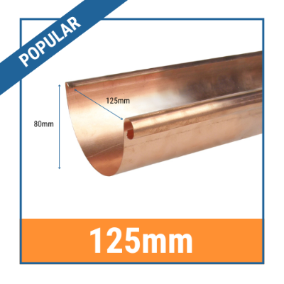 Infinity Copper Gutters 125mm Half Round