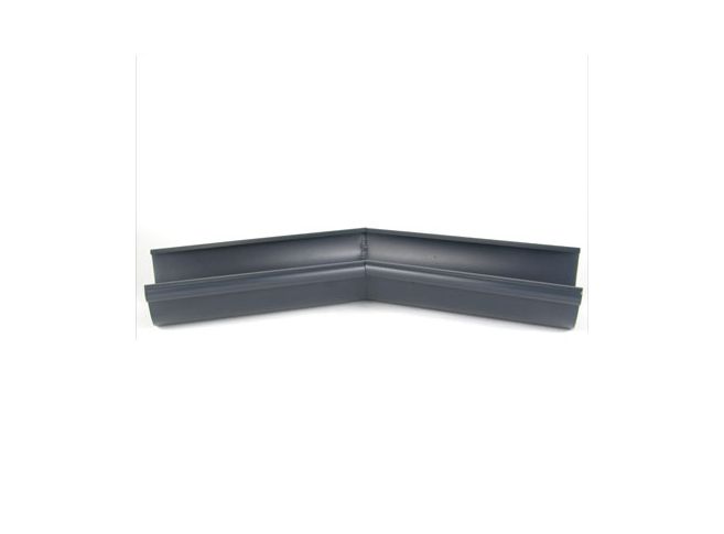 125mm Half Round Anthracite Grey Galvanised Steel 135degree  Internal Gutter Angle