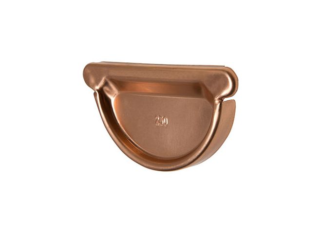 115mm Half Round Copper Gutter Stop End