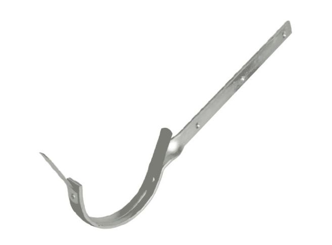 125mm Half Round Dusty Grey Galvanised Steel Side Fix Rafter Bracket 