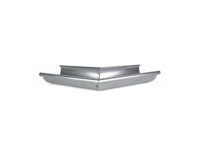 125mm Half Round Galvanised Steel 135Âº External Gutter Angle
