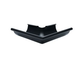 150mm Half Round Black Coated Galvanised Steel 90degreeExternal Gutter Angle