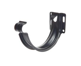 150mm Half Round Black Galvanised Steel Short-back Fascia Bracket