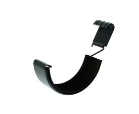 125mm Half Round Black Coated Galvanised Steel Gutter Union