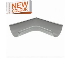 125mm Grey Aluminium Steel Half Round 90° Int Angle