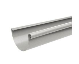 125mm Grey Aluminium Steel Half Round 3mtr Gutter