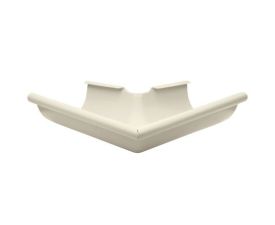 125mm Half Round Grey White Galvanised Steel 90 degree External Gutter Angle