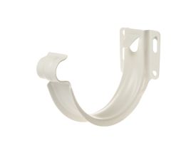 125mm White Steel Half Round 'Shallow' F/Bracket