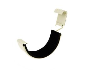 125mm Grey White Steel Half Round Union Connector