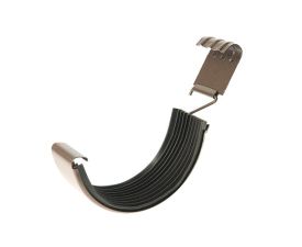 125mm Sepia Brown Steel Half Round Union Connector