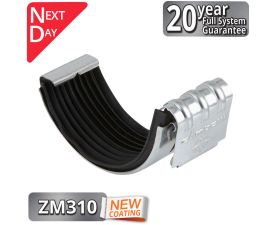 125mm Infinity ZM Half Round Gutter Union from Rainclear Systems with a 20year full system guarantee and next day delivery